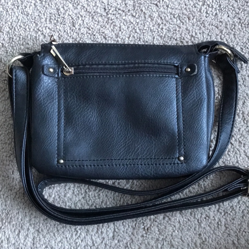 Small brown cross body adjustable strap purse bag